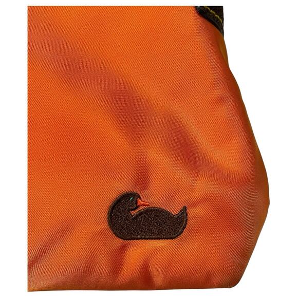 Dooney Bourke Purse Crossbody Orange Brown Embroidered Logo Boho Classic Preppy - Picture 5 of 16